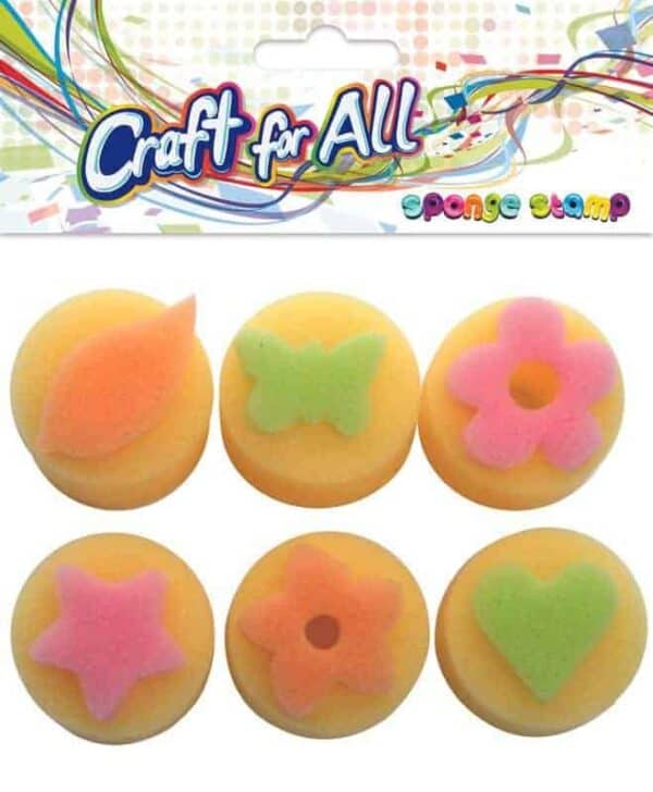 Finger Sponge stamp 3cm 6pcs