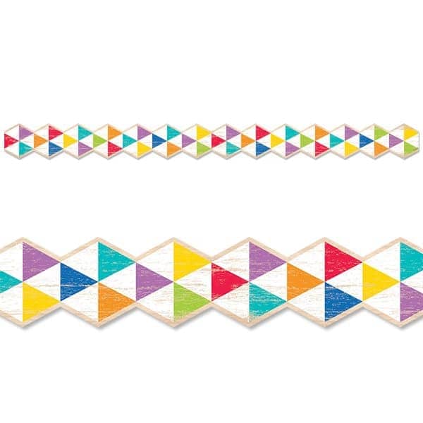 Upcycle Style Rustic Triangles Border CTP-8378