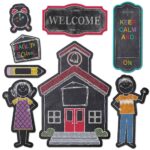 Chalk It Up! Schoolhouse Charm Bulletin Board CTP-4727