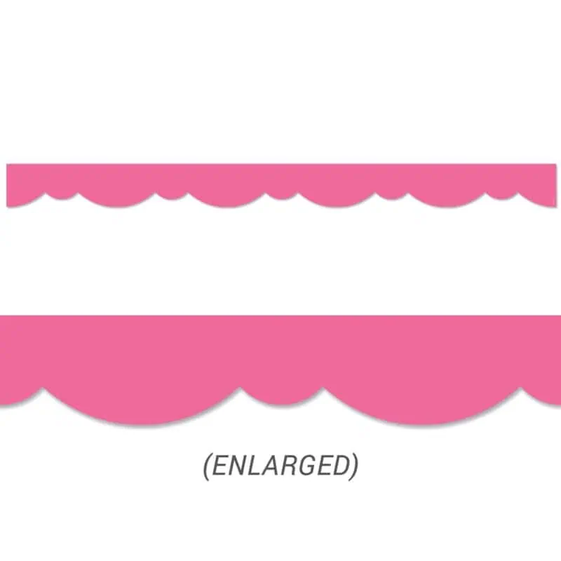 Pink Stylish Scallops Border CTP-10075