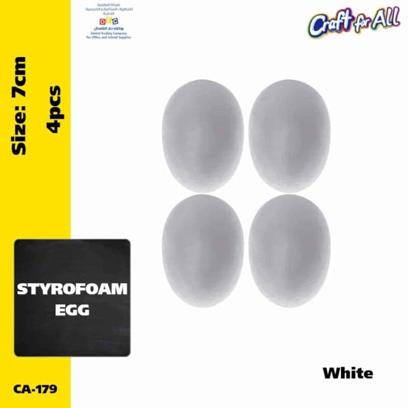 Styrofoam egg 7cm  4 pcs