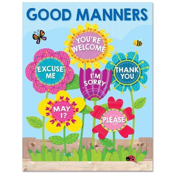 Garden of Good Manners Chart CTP-5556