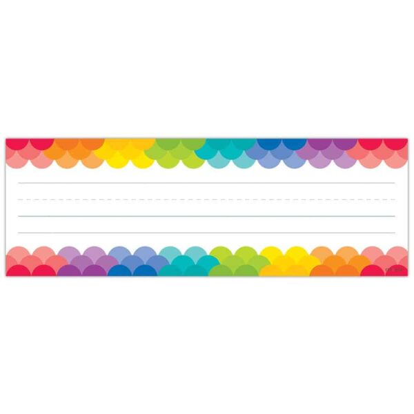 Rainbow Scallops Name Plates CTP-4401