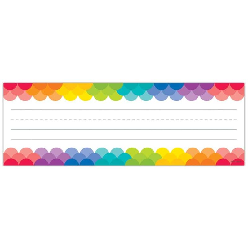 Rainbow scallops name plates ctp-4401