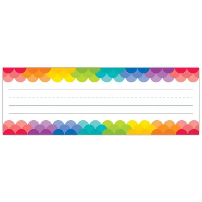 Rainbow Scallops Name Plates CTP-4401
