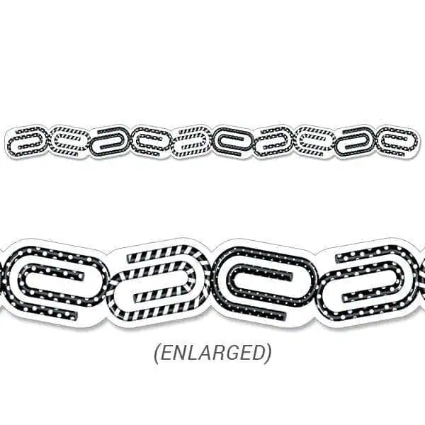 Bold & Bright Paper Clips Border CTP-8349