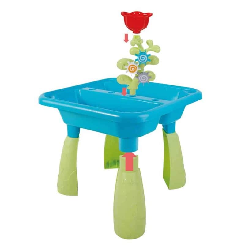 Toddler sensory sand and water table set with 9 accessories