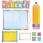 Upcycle Style Welcome Bulletin Board CTP-7054