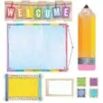 Upcycle Style Welcome Bulletin Board CTP-7054