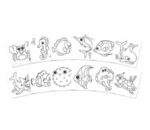 Amos color on story (mini coloring book) / ocean animals