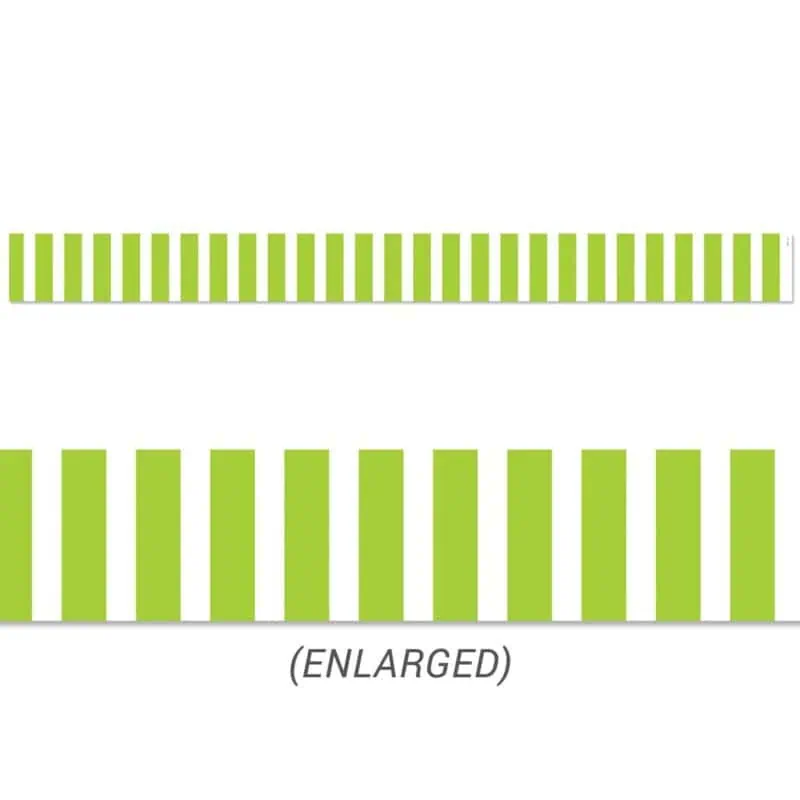 Lime Green Bold Stripes Border CTP-10069