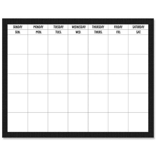 Swiss Dots Calendar Chart CTP-10187