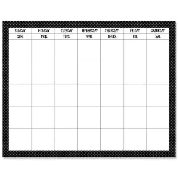 Swiss Dots Calendar Chart CTP-10187
