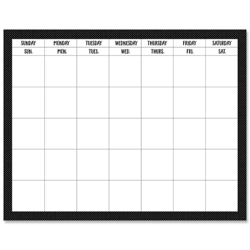 Swiss dots calendar chart ctp-10187