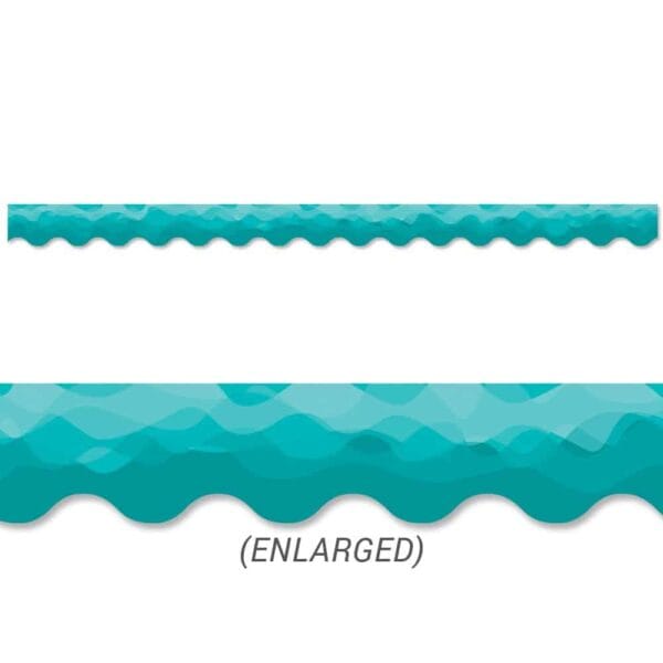 Waves of Teal Border CTP-8559