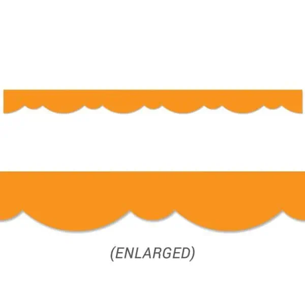 Orange Stylish Scallops Border CTP-10076