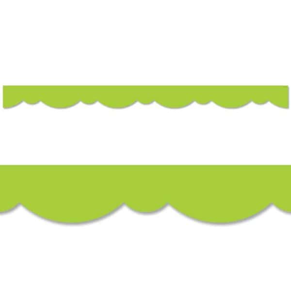 Lime Green Stylish Scallops Border CTP-8566