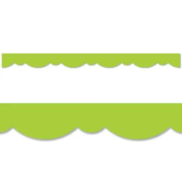 Lime Green Stylish Scallops Border CTP-8566