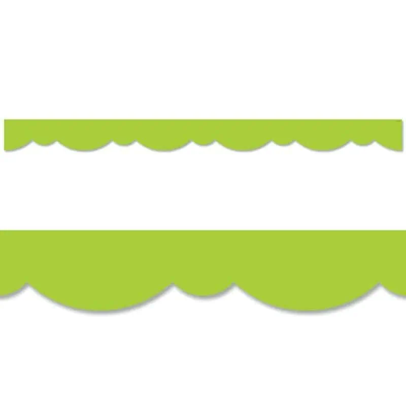 Lime Green Stylish Scallops Border CTP-8566