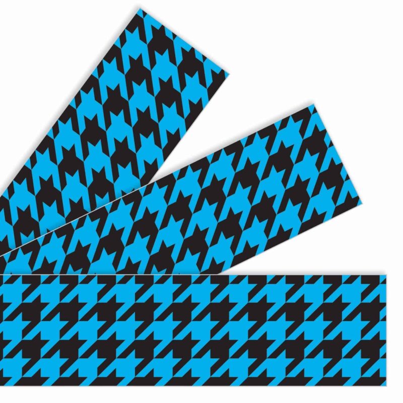 Houndstooth blue bolder borders®