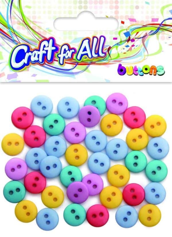 Craft for All - Pastel Small Buttons 7x7mm 5g