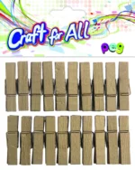 Peg  golden/silver, 20pcs