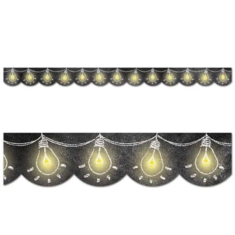 Chalk It Up! Lightbulbs Border CTP-0231