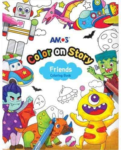 Amos color on story (coloring book) / friends