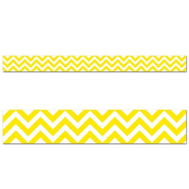 Yellow chevron border ctp-0175