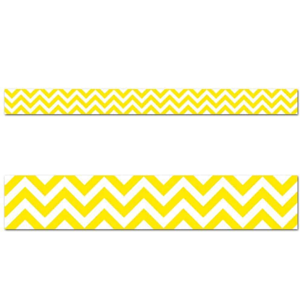Yellow chevron border ctp-0175