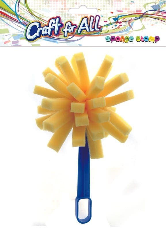 Sponge stamp with plastic handle 1pcs