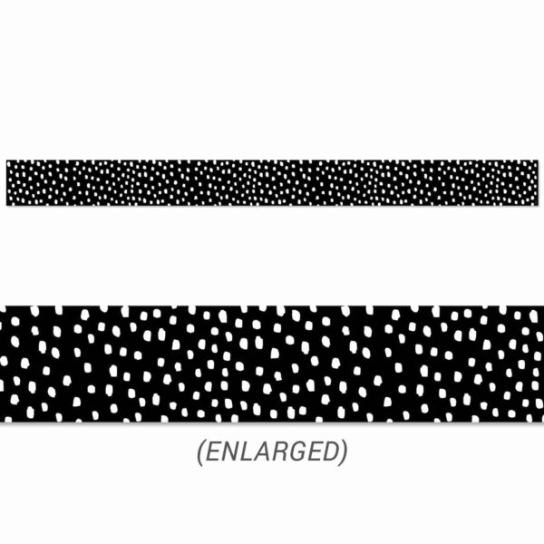 Messy Dots on Black Border CTP-10078