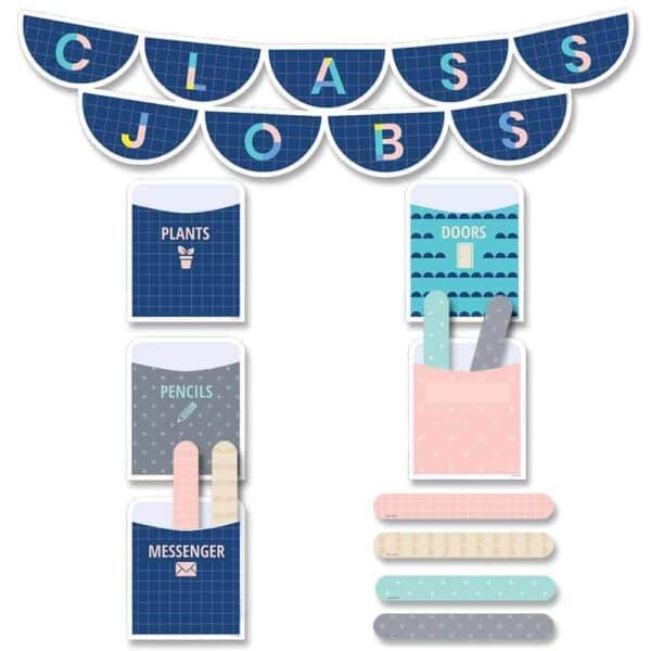 Calm & Cool Class Jobs Mini Bulletin Board CTP-8602