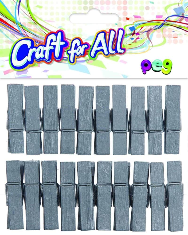 Peg  golden/silver, 20pcs