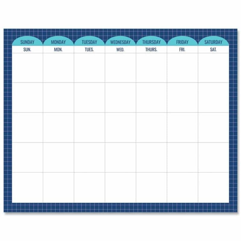 Calm & cool calendar chart ctp-8638