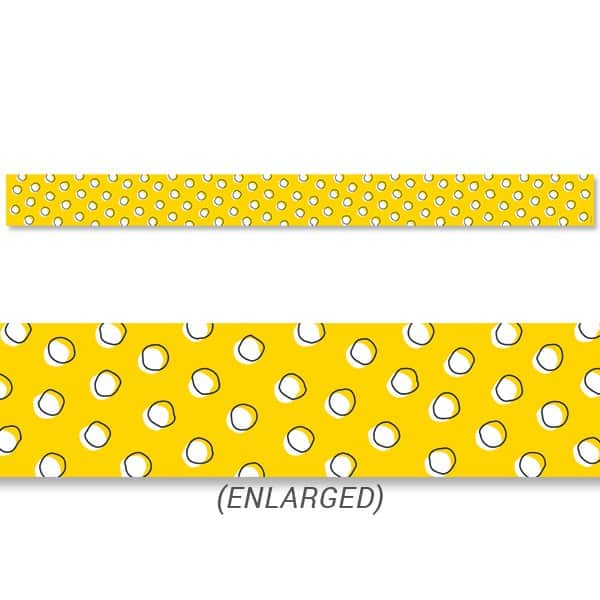 Doodle Dots on Yellow Border CTP-8490