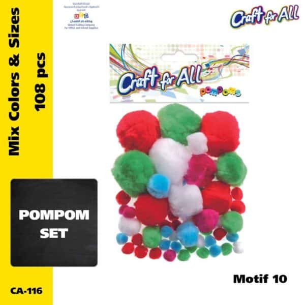 Assorted Pompoms -Motif 10