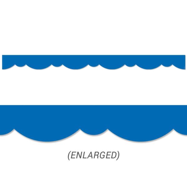 Royal Blue Stylish Scallops Border CTP-10077