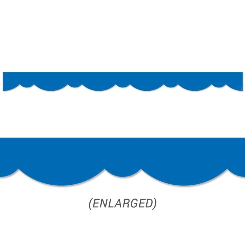 Royal blue stylish scallops border ctp-10077