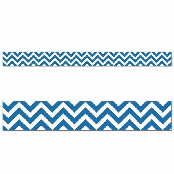 Blue Chevron Border CTP-0163