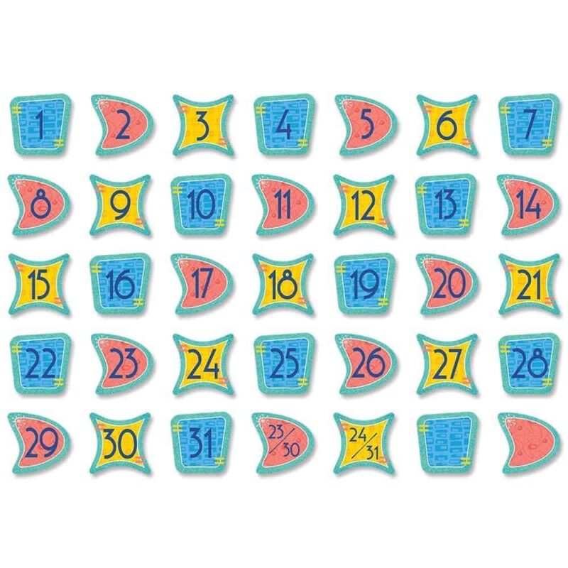 Mid-century mod calendar days ctp-8233