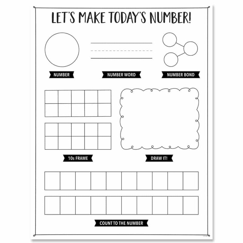 Make today's number charts with a purpose ctp-10191