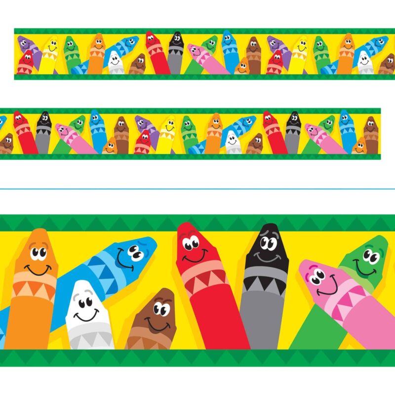 Colorful crayons bolder borders®