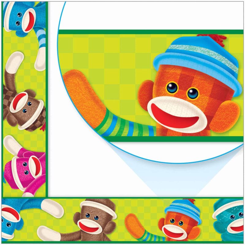 Sock monkeys bolder borders®