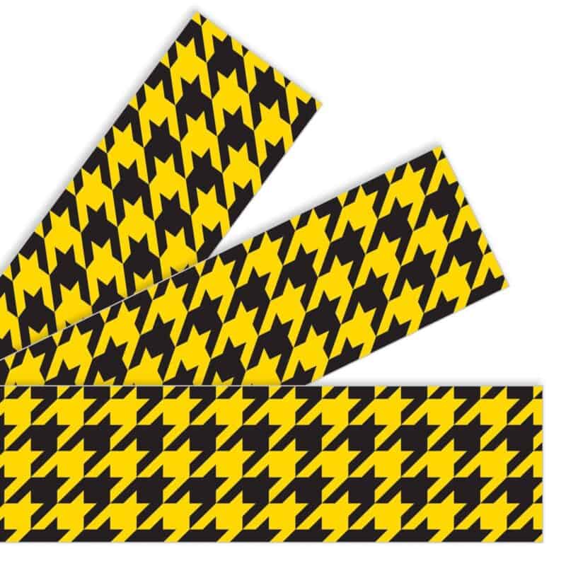 Houndstooth Yellow Bolder Borders®