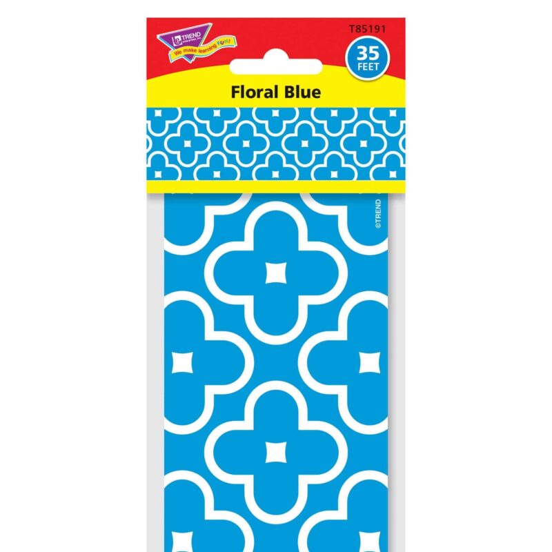 Floral blue bolder borders®