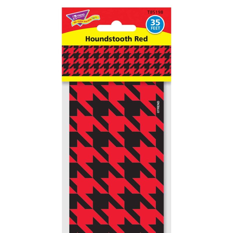 Houndstooth red bolder borders®