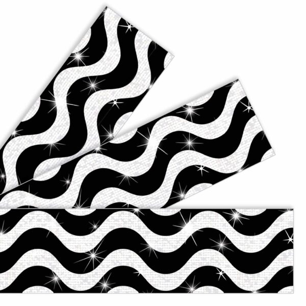 Wavy Black Sparkle Plus Bolder Borders®