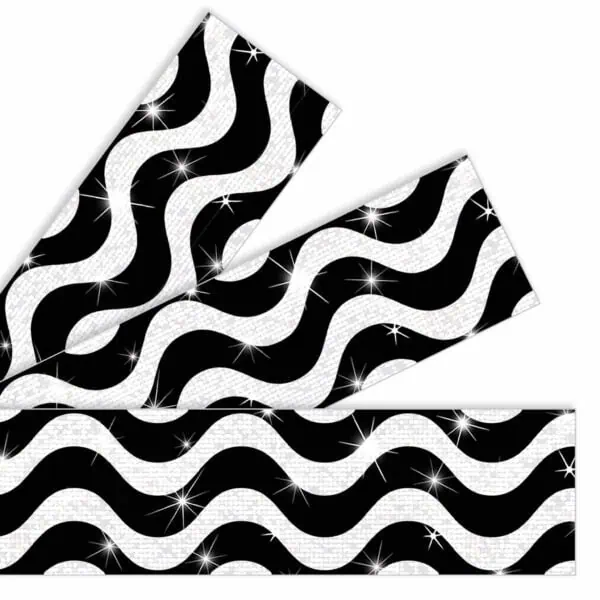 Wavy Black Sparkle Plus Bolder Borders®