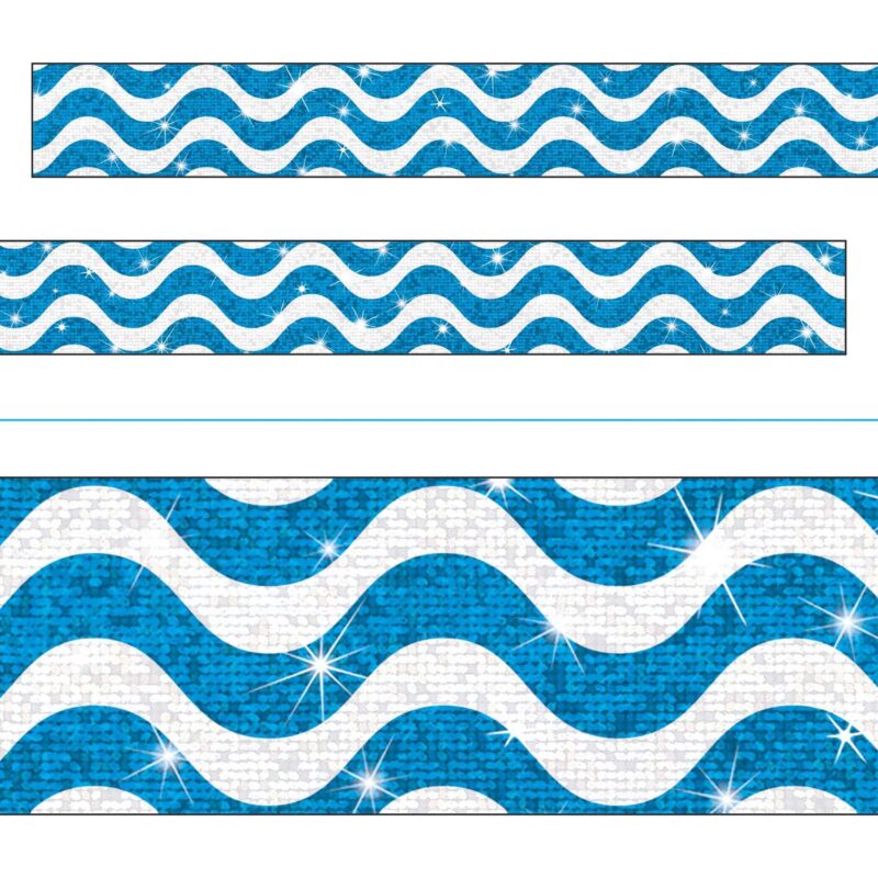 Wavy blue sparkle plus bolder borders®